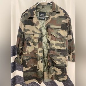 Zara Camo Utility Jacket